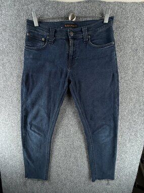 Nudie Jeans Women Tube Kelly Dark Wash Denim Jeans 26x32 Stretch ACTL 27X25